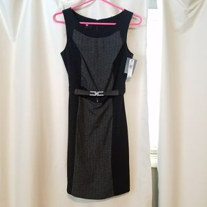 Black and Gray Professional Work Dress